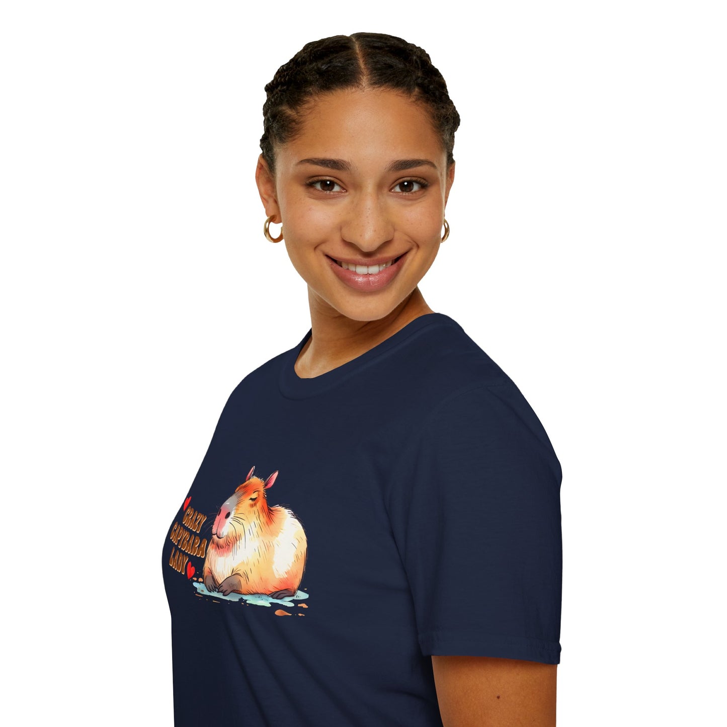 Crazy Capybara Lady Unisex T-Shirt
