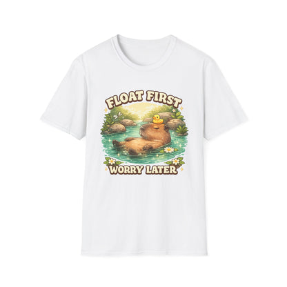 Float First. Worry Later. Capybara Chill Graphic Tee