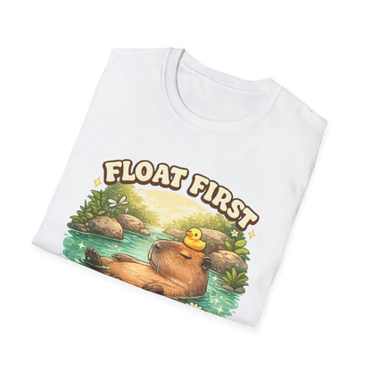 Float First. Worry Later. Capybara Chill Graphic Tee
