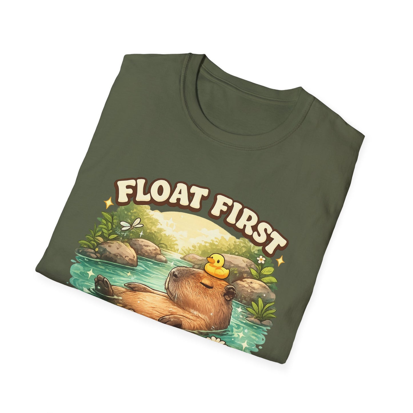 Float First. Worry Later. Capybara Chill Graphic Tee