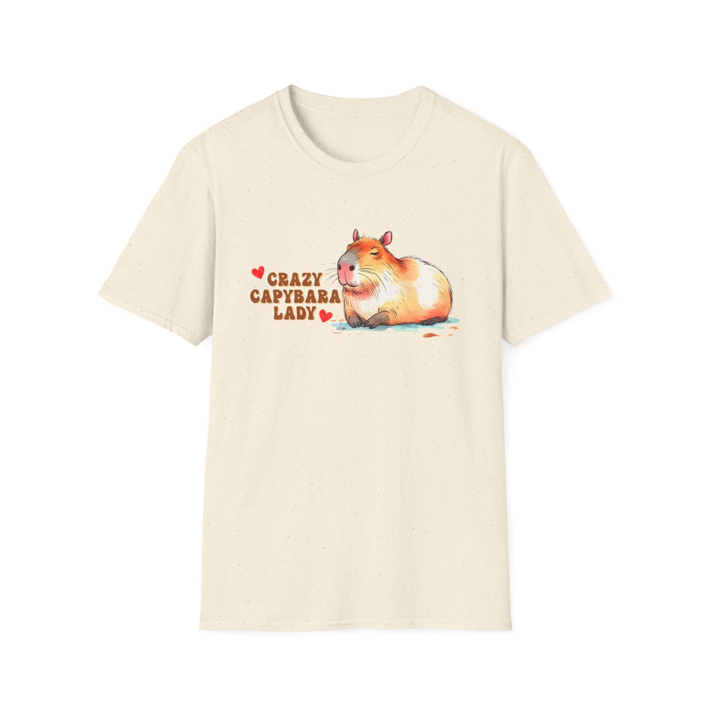Crazy Capybara Lady Unisex T-Shirt