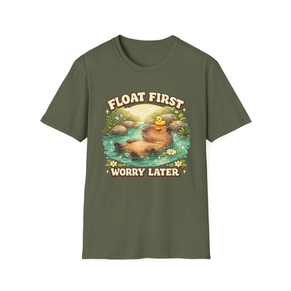 Float First. Worry Later. Capybara Chill Graphic Tee