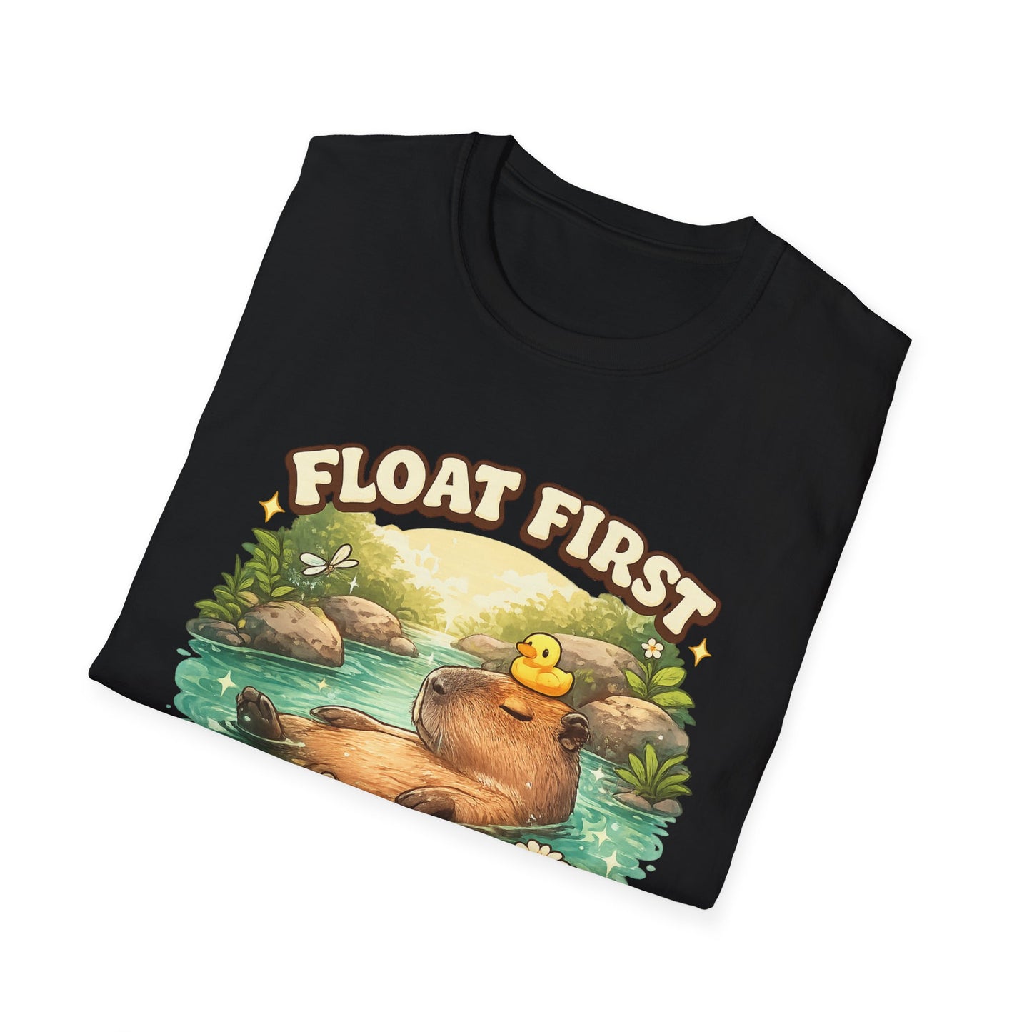 Float First. Worry Later. Capybara Chill Graphic Tee